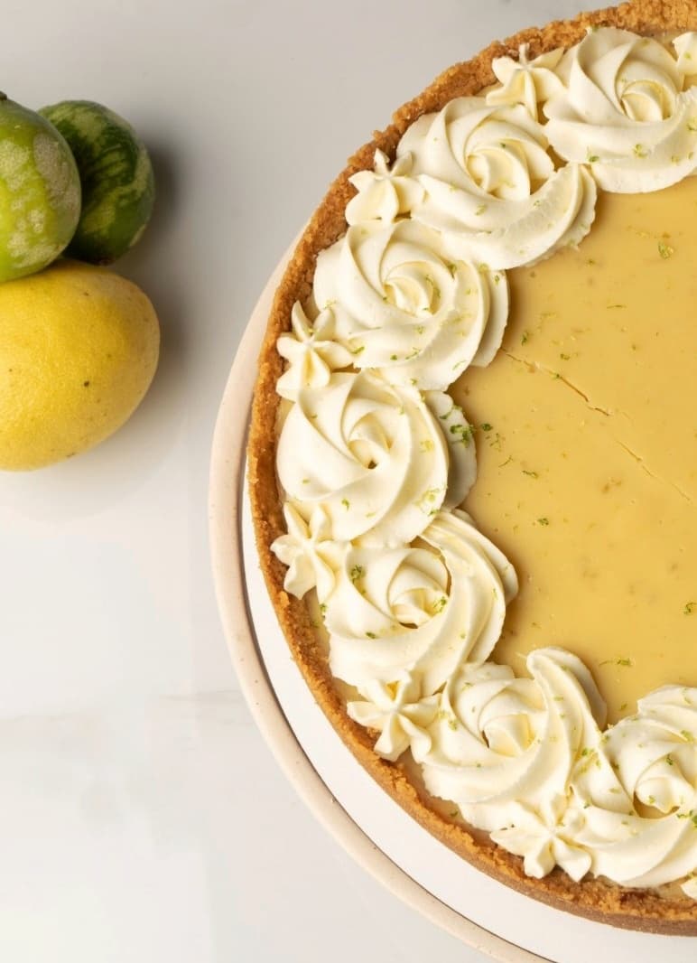 Tarta cremosa de lima