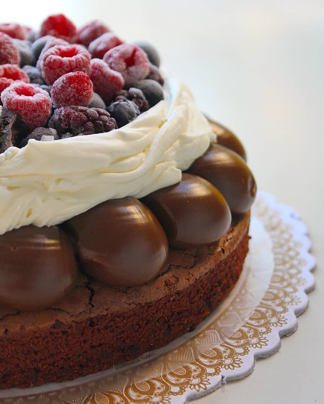 Brownie frutos rojos 